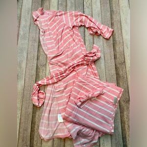 Posh Peanut Matching Robe, Swaddle, and Headband